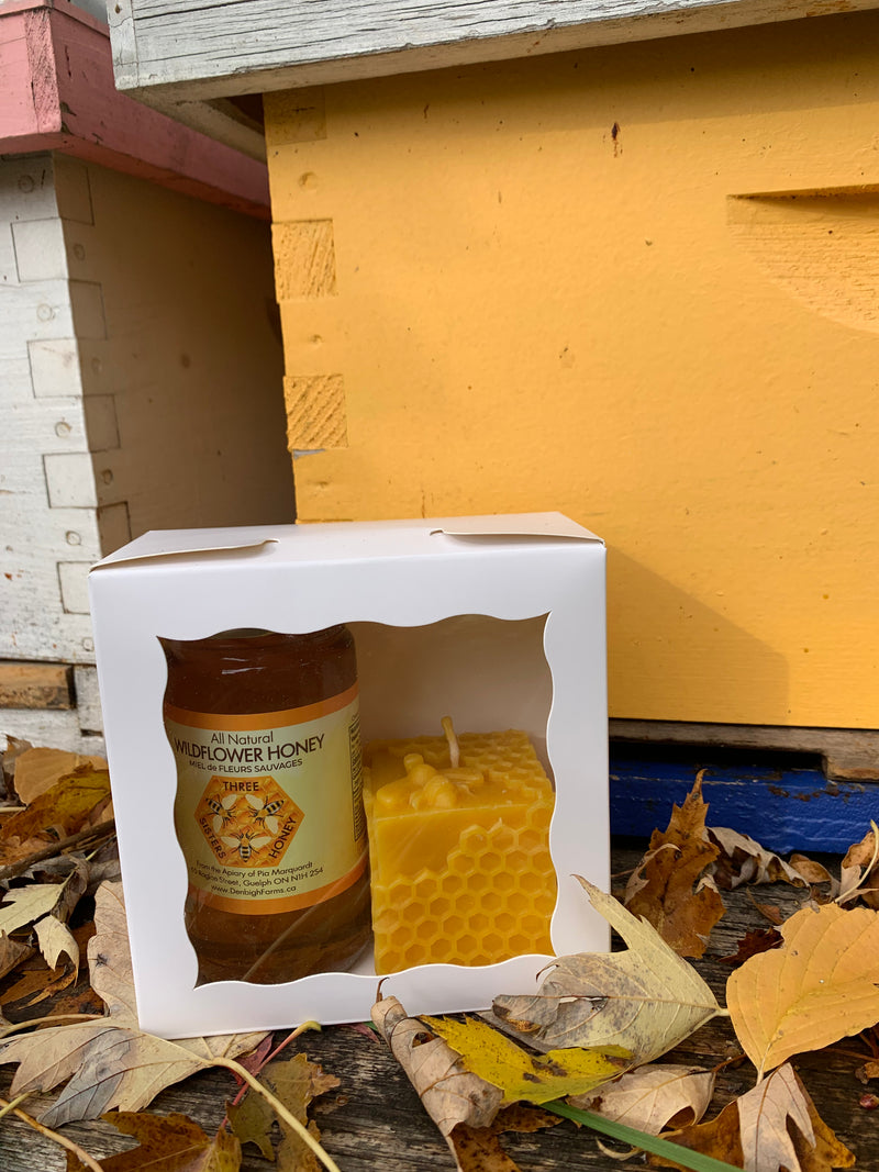 Three Sisters Honey & Candle gift box